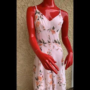 BAR III Light Orange FLORAL DRESS SIZE 4